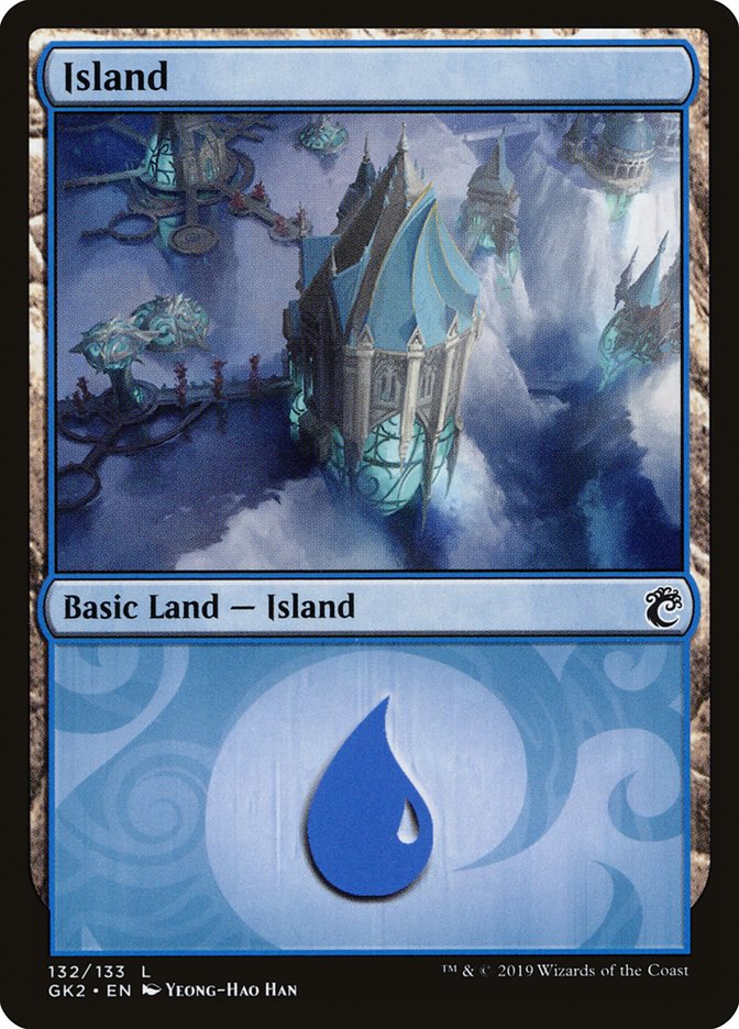 Island (132) [Ravnica Allegiance Guild Kit] MTG Single Magic: The Gathering | Red Claw Gaming