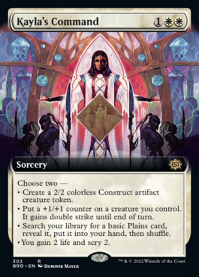 Kayla's Command (Extended Art) [The Brothers' War] MTG Single Magic: The Gathering | Red Claw Gaming