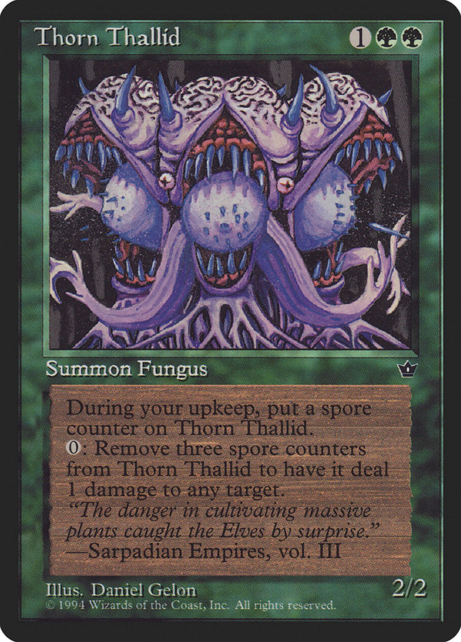 Thorn Thallid (Daniel Gelon) [Fallen Empires] MTG Single Magic: The Gathering | Red Claw Gaming