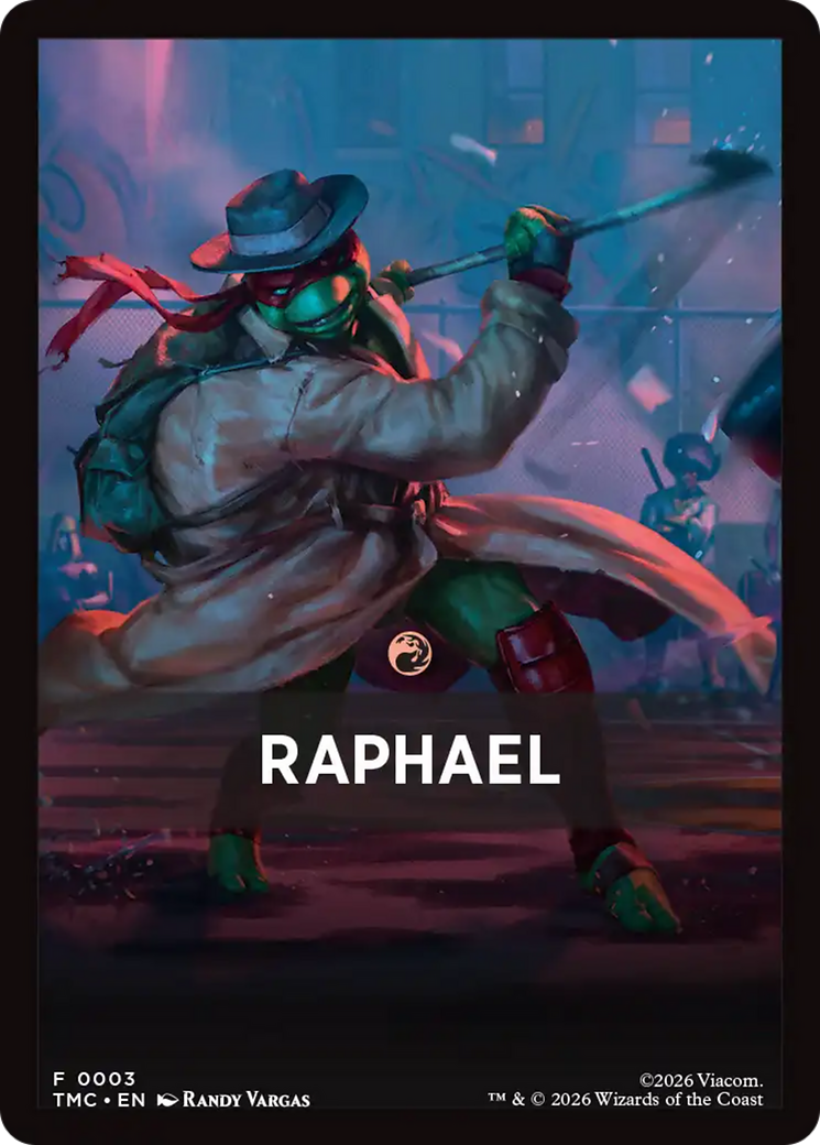 Raphael Theme Card [Teenage Mutant Ninja Turtles Commander Tokens] MTG Single Magic: The Gathering | Red Claw Gaming