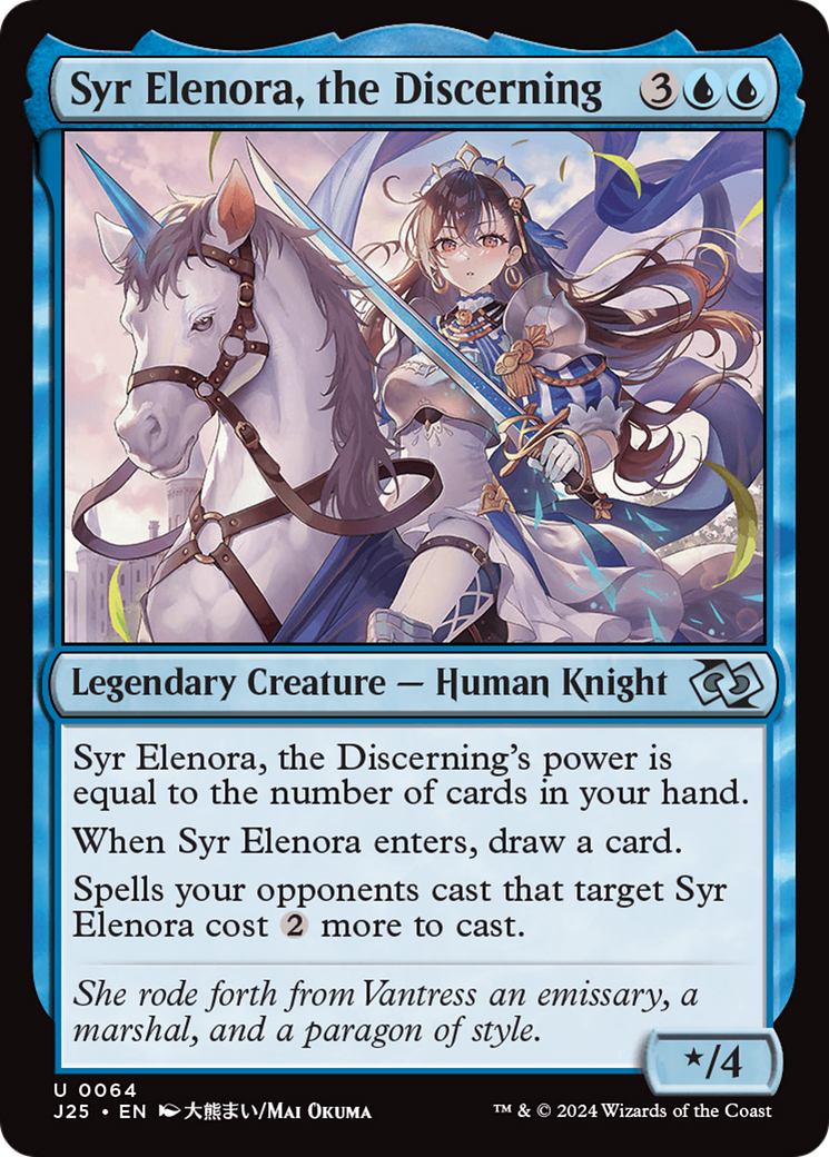 Syr Elenora, the Discerning (Anime) [Foundations Jumpstart] MTG Single Magic: The Gathering | Red Claw Gaming