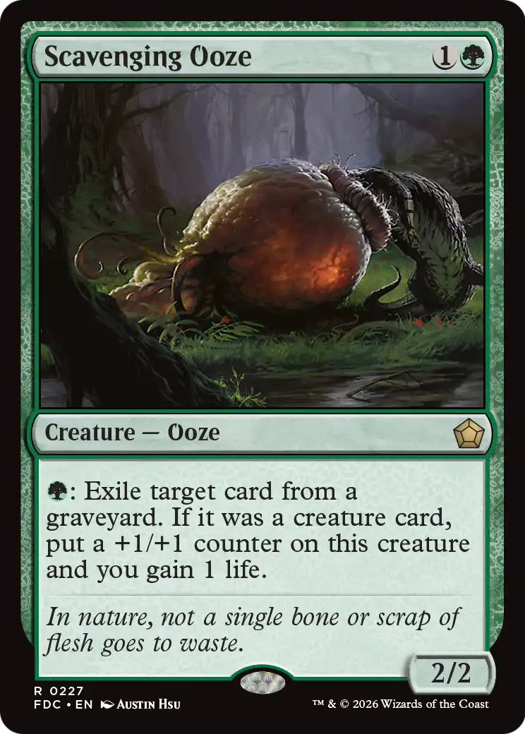 Scavenging Ooze [Foundations Commander] | Red Claw Gaming