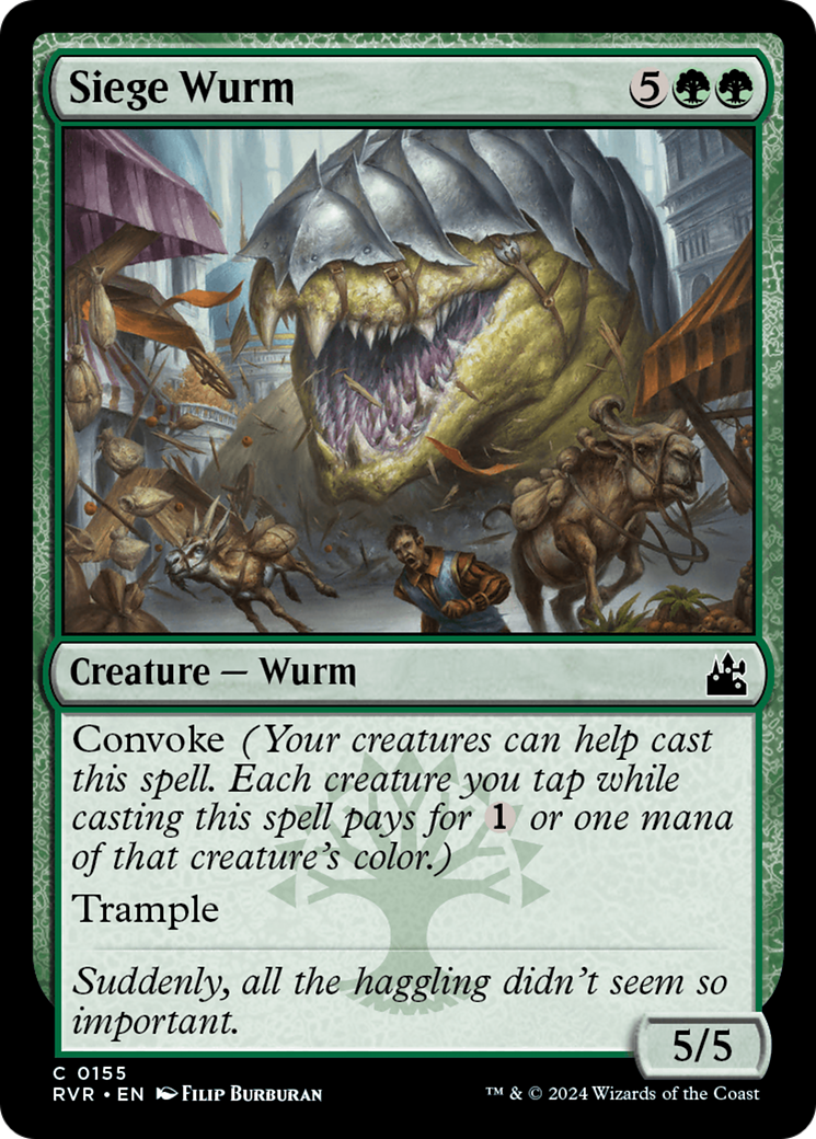 Siege Wurm [Ravnica Remastered] MTG Single Magic: The Gathering | Red Claw Gaming