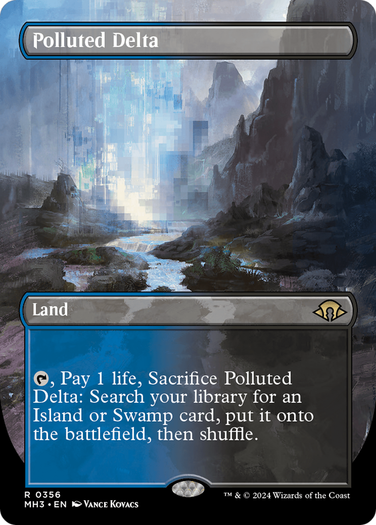 Polluted Delta (Borderless) [Modern Horizons 3] MTG Single Magic: The Gathering | Red Claw Gaming