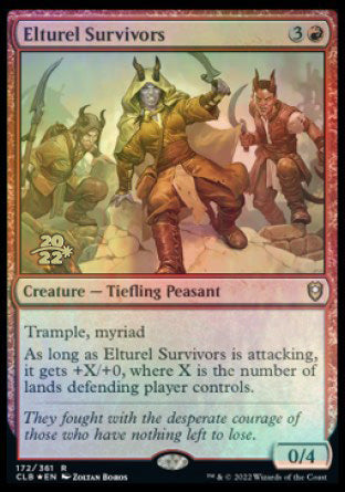 Elturel Survivors [Commander Legends: Battle for Baldur's Gate Prerelease Promos] MTG Single Magic: The Gathering | Red Claw Gaming