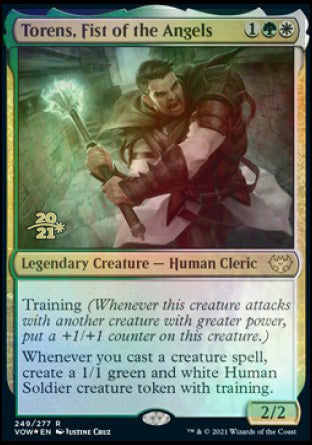 Torens, Fist of the Angels [Innistrad: Crimson Vow Prerelease Promos] MTG Single Magic: The Gathering | Red Claw Gaming