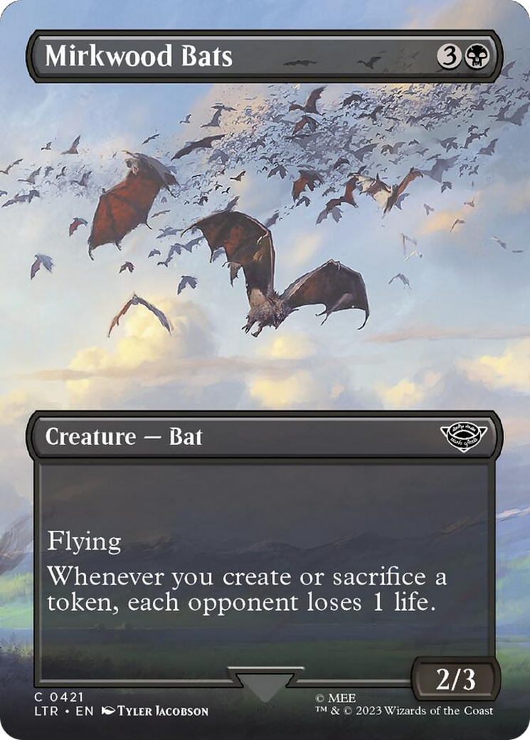 Mirkwood Bats (Borderless Alternate Art) [The Lord of the Rings: Tales of Middle-Earth] MTG Single Magic: The Gathering | Red Claw Gaming