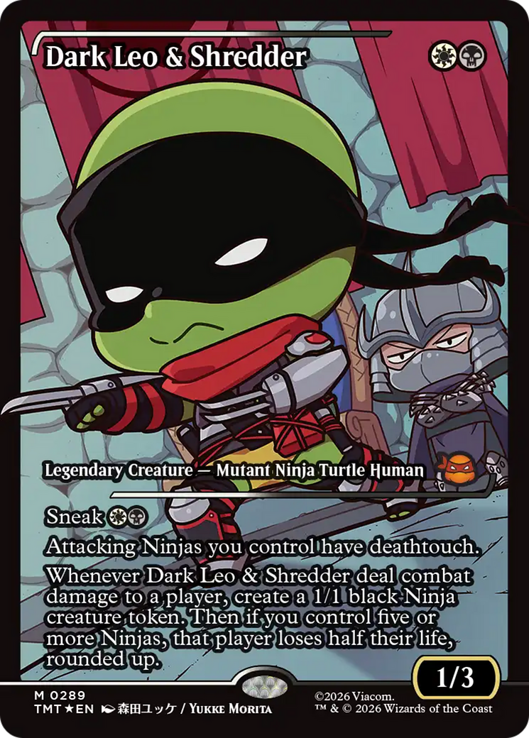 Dark Leo & Shredder (Showcase) [Teenage Mutant Ninja Turtles] MTG Single Magic: The Gathering | Red Claw Gaming