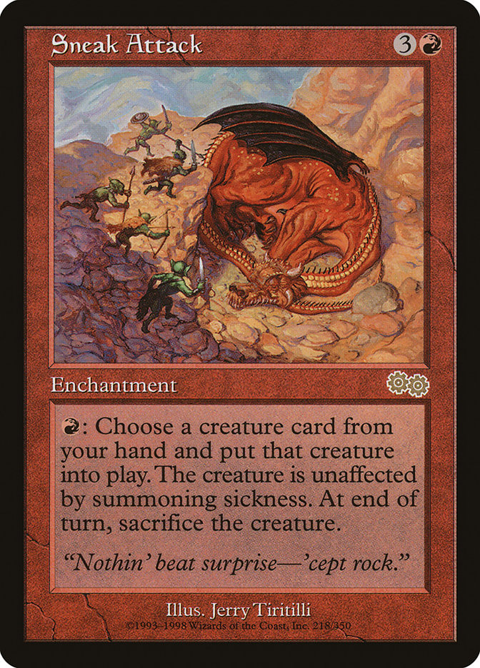 Sneak Attack [Urza's Saga] MTG Single Magic: The Gathering | Red Claw Gaming