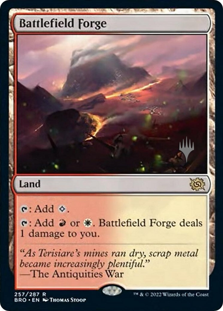 Battlefield Forge (Promo Pack) [The Brothers' War Promos] MTG Single Magic: The Gathering | Red Claw Gaming