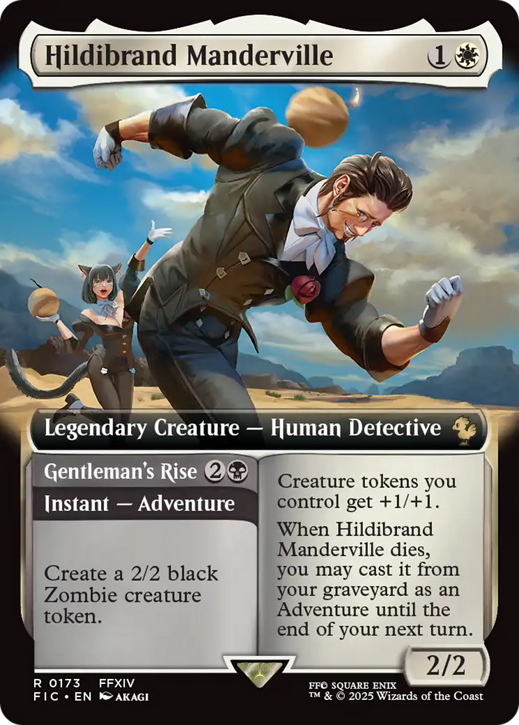 Hildibrand Manderville // Gentleman's Rise (Extended Art) [FINAL FANTASY Commander] MTG Single Magic: The Gathering | Red Claw Gaming