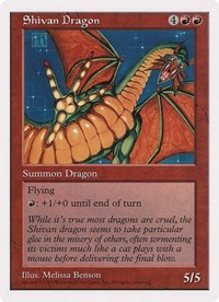 Shivan Dragon (Oversized) [Oversize Cards] MTG Single Magic: The Gathering | Red Claw Gaming