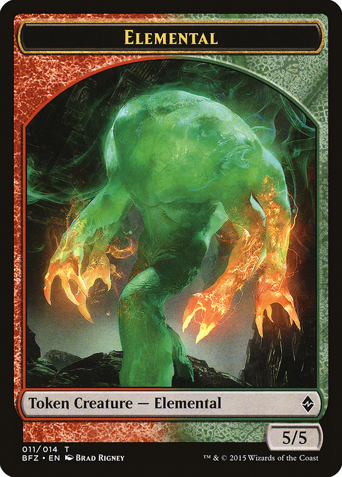 Elemental Token (011/014) [Battle for Zendikar Tokens] MTG Single Magic: The Gathering | Red Claw Gaming