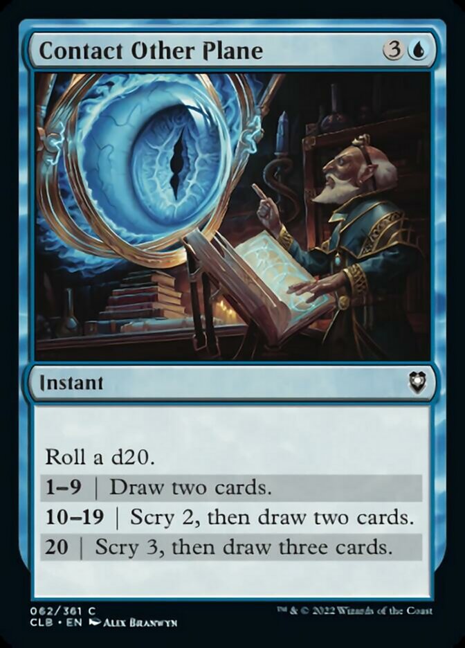 Contact Other Plane [Commander Legends: Battle for Baldur's Gate] MTG Single Magic: The Gathering | Red Claw Gaming