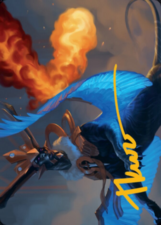 Disdainful Stroke Art Card (Gold-Stamped Signature) [Streets of New Capenna Art Series] MTG Single Magic: The Gathering | Red Claw Gaming