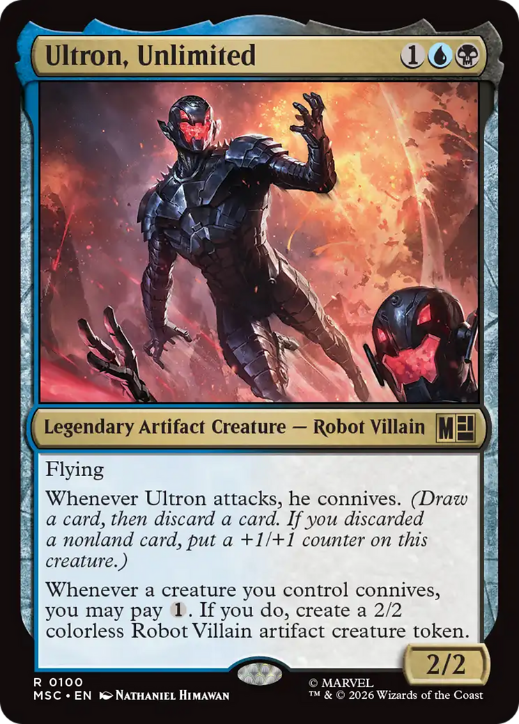 Ultron, Unlimited [Marvel Super Heroes Commander] MTG Single Magic: The Gathering | Red Claw Gaming