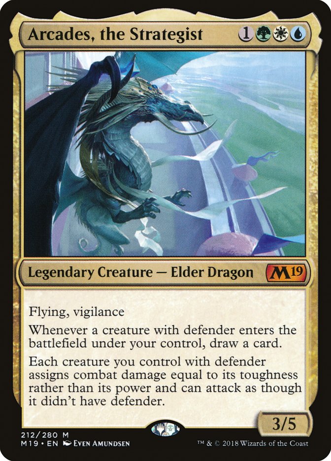 Arcades, the Strategist [Core Set 2019] MTG Single Magic: The Gathering | Red Claw Gaming