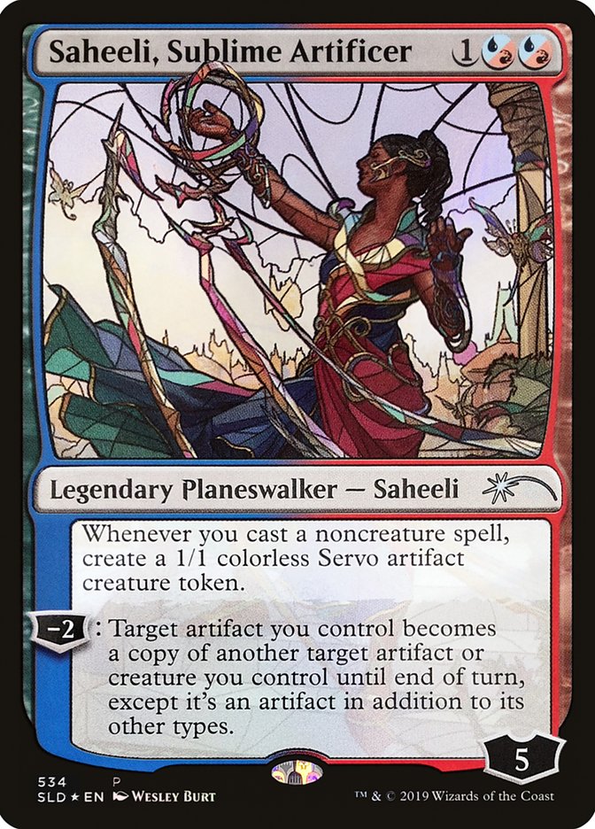 Saheeli, Sublime Artificer (Stained Glass) [Secret Lair Drop Promos] MTG Single Magic: The Gathering | Red Claw Gaming