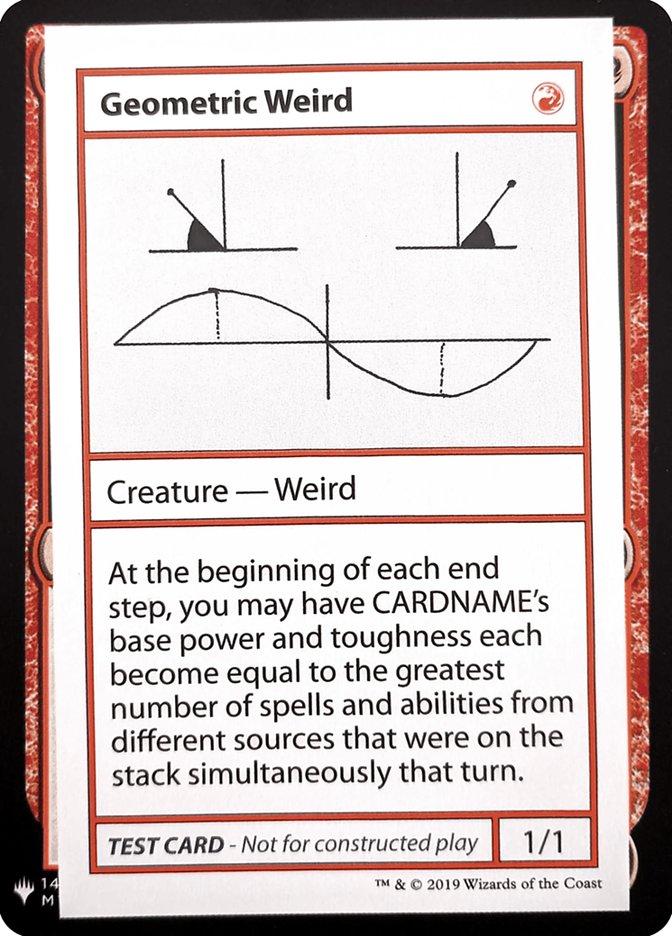 Geometric Weird [Mystery Booster Playtest Cards] MTG Single Magic: The Gathering | Red Claw Gaming