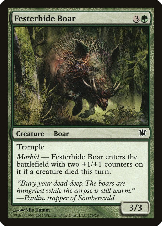 Festerhide Boar [Innistrad] MTG Single Magic: The Gathering | Red Claw Gaming