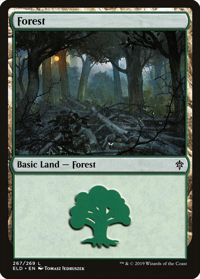 Forest (267) [Throne of Eldraine] MTG Single Magic: The Gathering | Red Claw Gaming