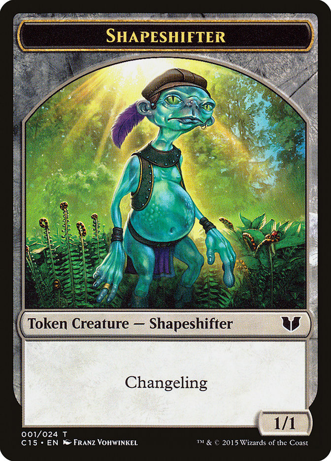 Shapeshifter // Shapeshifter Double-Sided Token [Commander 2015 Tokens] MTG Single Magic: The Gathering | Red Claw Gaming