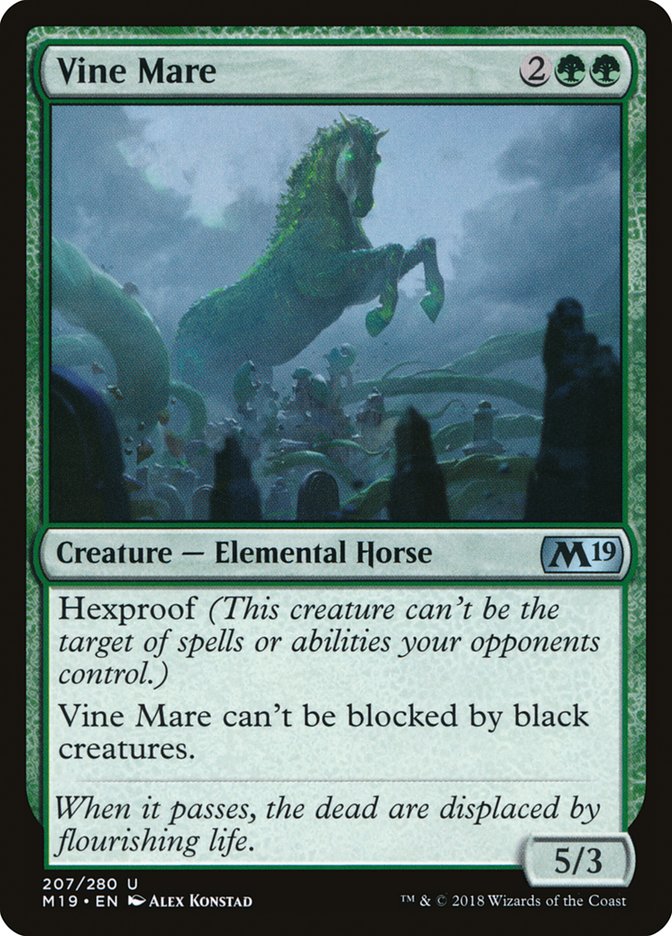 Vine Mare [Core Set 2019] MTG Single Magic: The Gathering | Red Claw Gaming