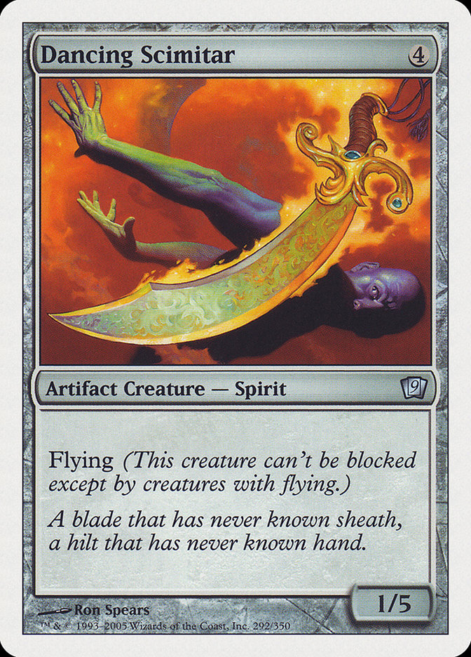 Dancing Scimitar [Ninth Edition] MTG Single Magic: The Gathering | Red Claw Gaming