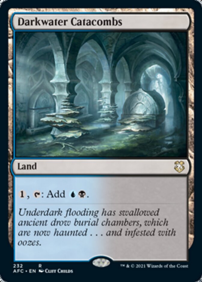 Darkwater Catacombs [Dungeons & Dragons: Adventures in the Forgotten Realms Commander] MTG Single Magic: The Gathering | Red Claw Gaming