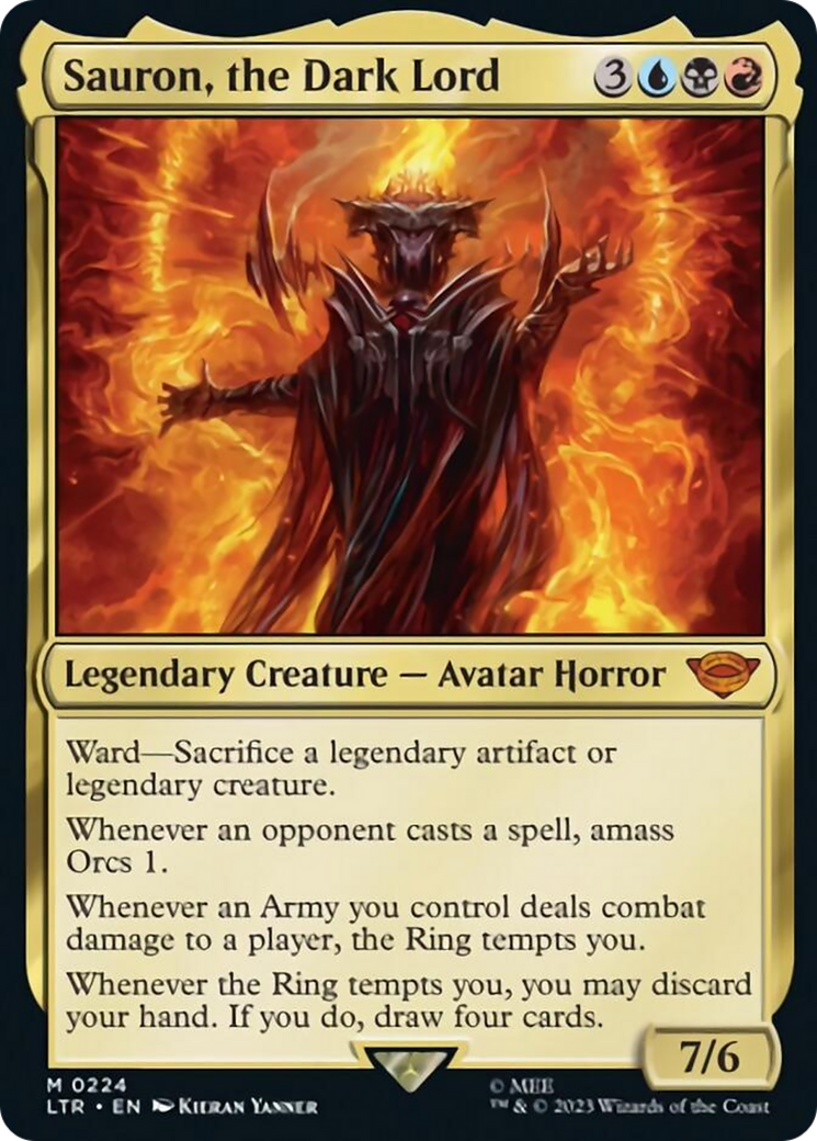 Sauron, the Dark Lord [The Lord of the Rings: Tales of Middle-Earth] MTG Single Magic: The Gathering | Red Claw Gaming