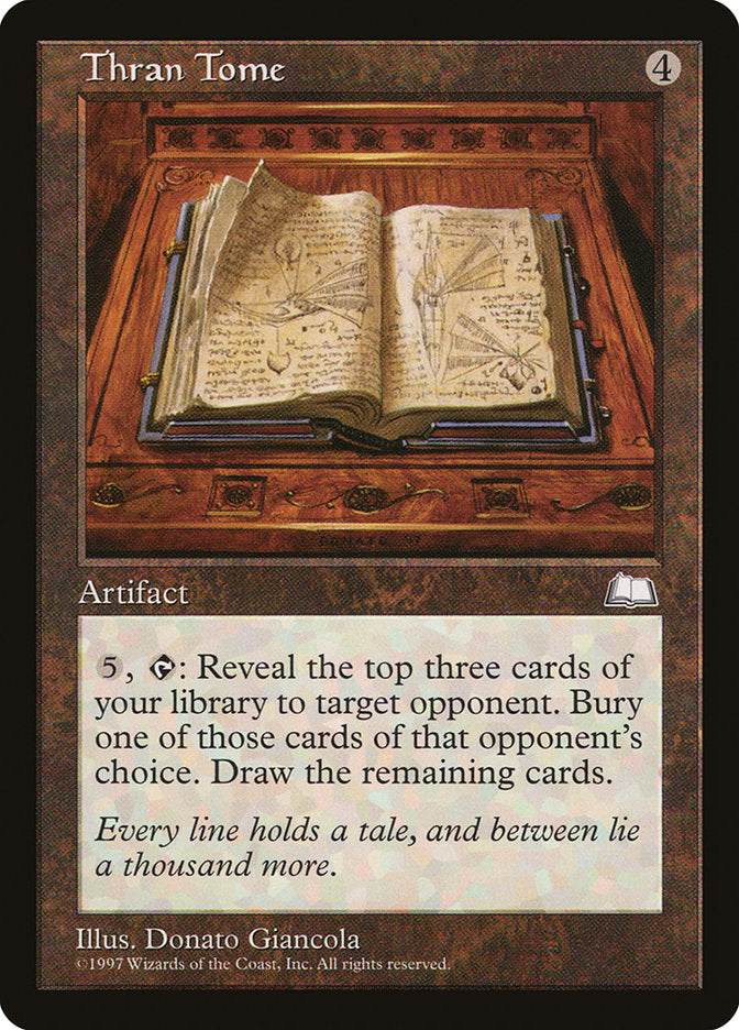 Thran Tome [Weatherlight] MTG Single Magic: The Gathering | Red Claw Gaming