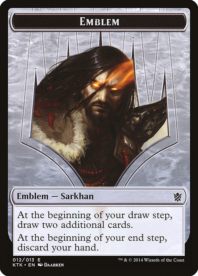 Sarkhan, the Dragonspeaker Emblem [Khans of Tarkir Tokens] MTG Single Magic: The Gathering | Red Claw Gaming