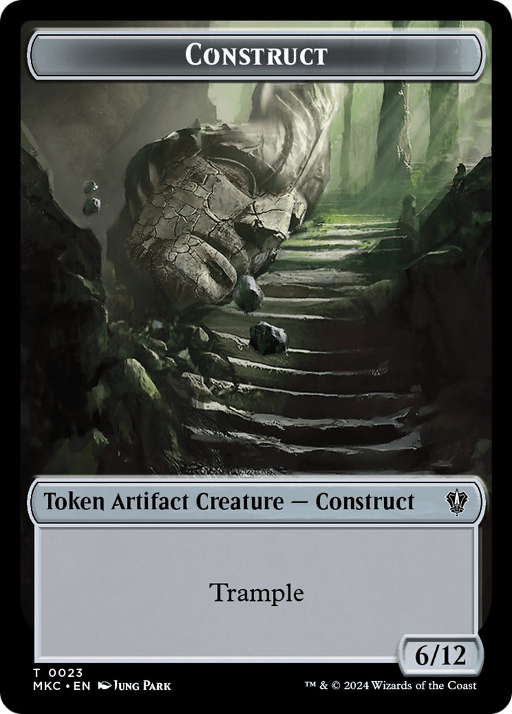 Construct // Soldier Double-Sided Token [Murders at Karlov Manor Commander Tokens] MTG Single Magic: The Gathering | Red Claw Gaming