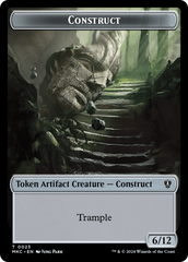 Construct // Soldier Double-Sided Token [Murders at Karlov Manor Commander Tokens] MTG Single Magic: The Gathering | Red Claw Gaming