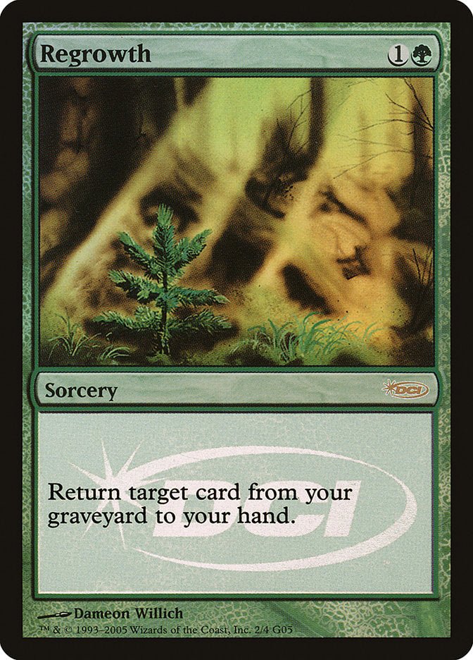 Regrowth [Judge Gift Cards 2005] MTG Single Magic: The Gathering | Red Claw Gaming