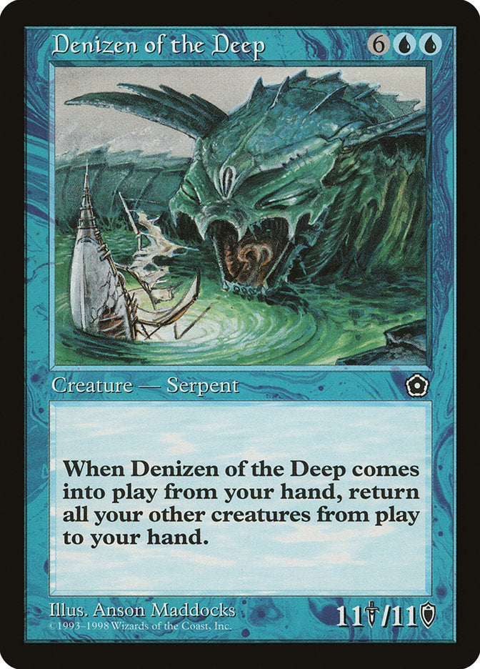 Denizen of the Deep [Portal Second Age] MTG Single Magic: The Gathering | Red Claw Gaming