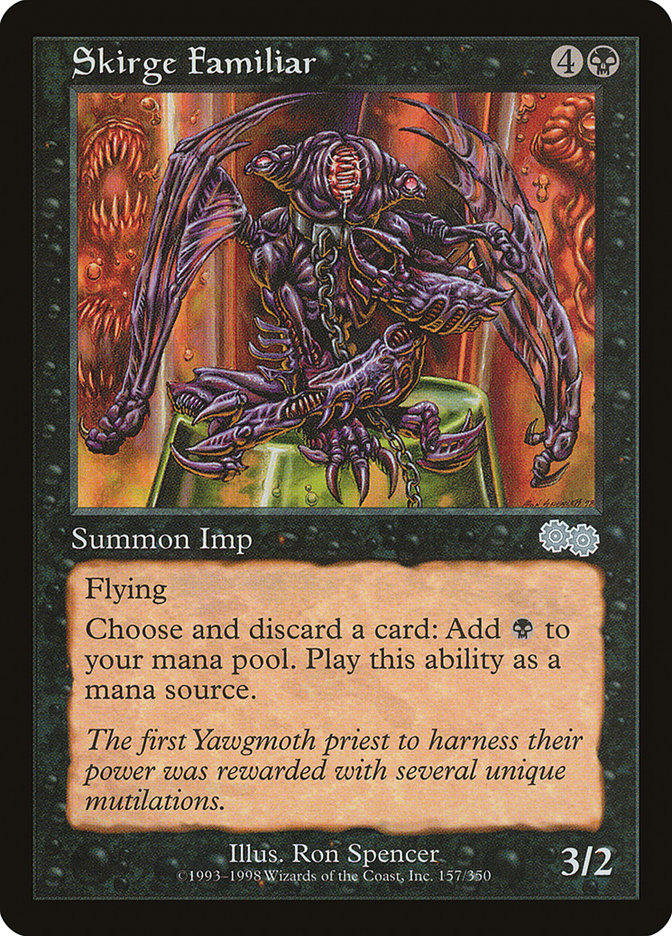 Skirge Familiar [Urza's Saga] MTG Single Magic: The Gathering | Red Claw Gaming