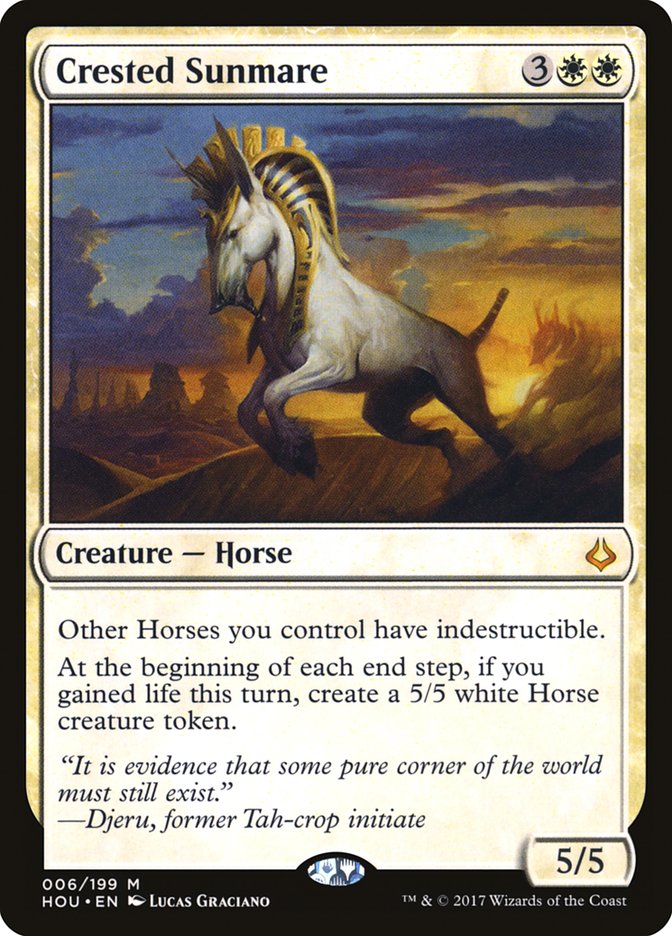 Crested Sunmare [Hour of Devastation] MTG Single Magic: The Gathering | Red Claw Gaming