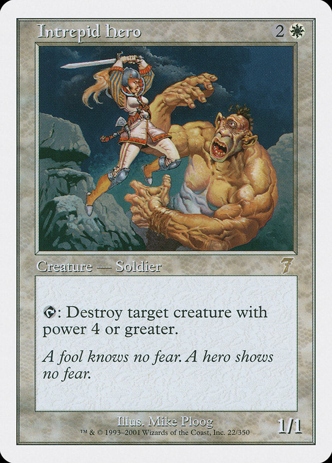 Intrepid Hero [Seventh Edition] MTG Single Magic: The Gathering | Red Claw Gaming