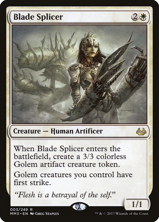 Blade Splicer [Modern Masters 2017] MTG Single Magic: The Gathering | Red Claw Gaming
