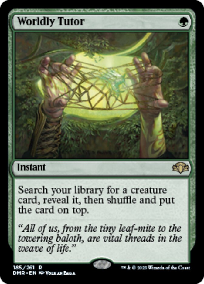 Worldly Tutor [Dominaria Remastered] MTG Single Magic: The Gathering | Red Claw Gaming