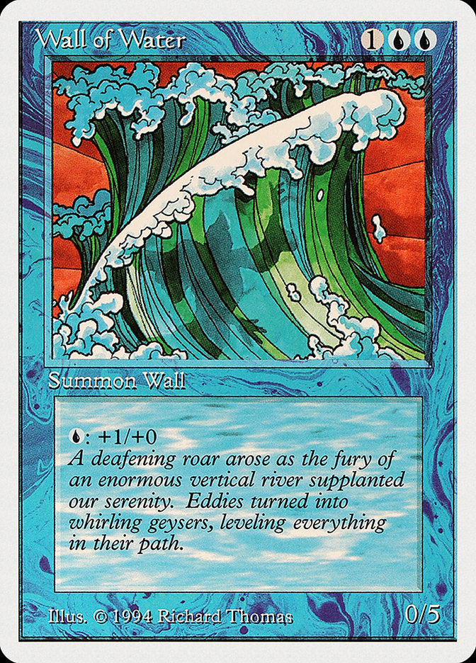 Wall of Water [Summer Magic / Edgar] MTG Single Magic: The Gathering | Red Claw Gaming