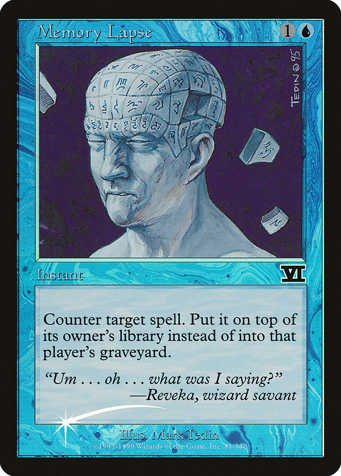 Memory Lapse [Judge Gift Cards 1999] MTG Single Magic: The Gathering | Red Claw Gaming