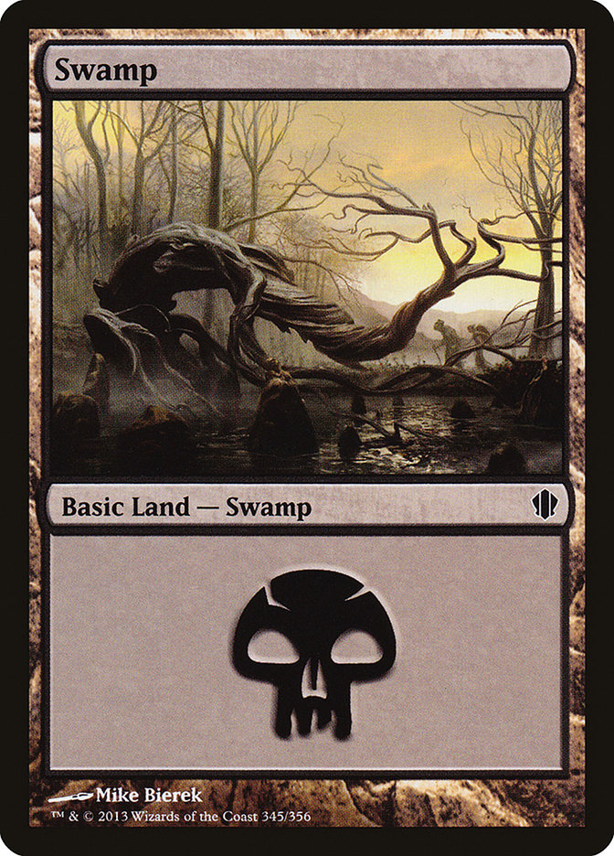 Swamp (345) [Commander 2013] MTG Single Magic: The Gathering | Red Claw Gaming