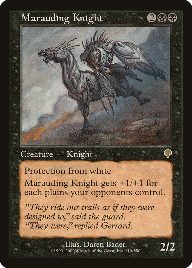 Marauding Knight [Invasion] MTG Single Magic: The Gathering | Red Claw Gaming