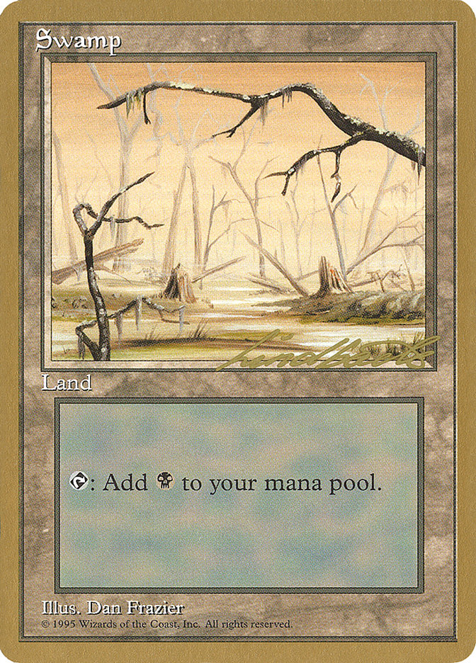 Swamp (ll370) (Leon Lindback) [Pro Tour Collector Set] MTG Single Magic: The Gathering | Red Claw Gaming