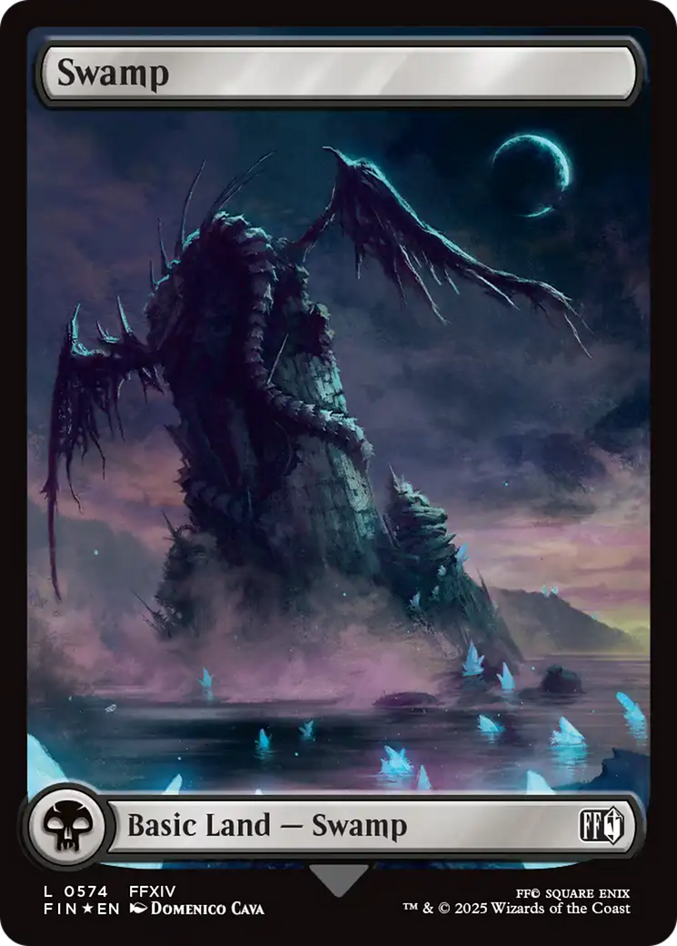 Swamp (0574) (Surge Foil) [FINAL FANTASY] MTG Single Magic: The Gathering | Red Claw Gaming