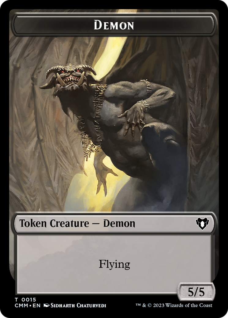 Demon Token [Commander Masters Tokens] MTG Single Magic: The Gathering | Red Claw Gaming
