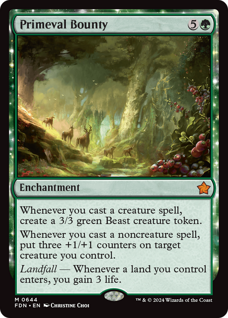 Primeval Bounty [Foundations] MTG Single Magic: The Gathering | Red Claw Gaming