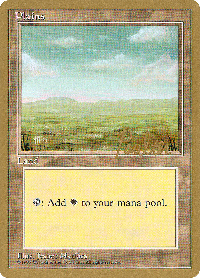 Plains (pp364) (Preston Poulter) [Pro Tour Collector Set] MTG Single Magic: The Gathering | Red Claw Gaming